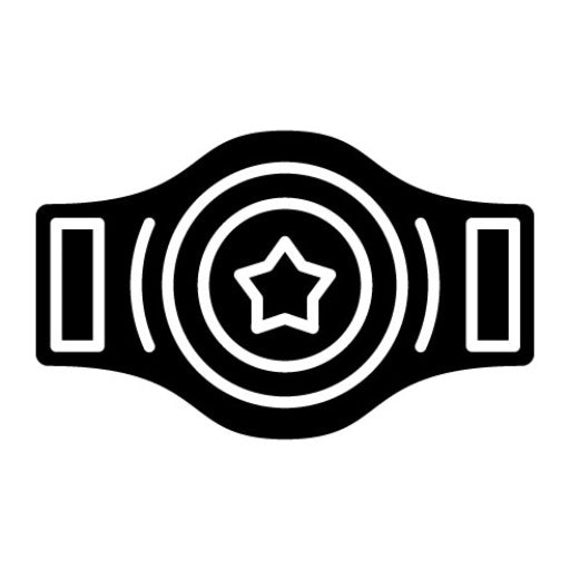 Champion Belt Glyph Icon