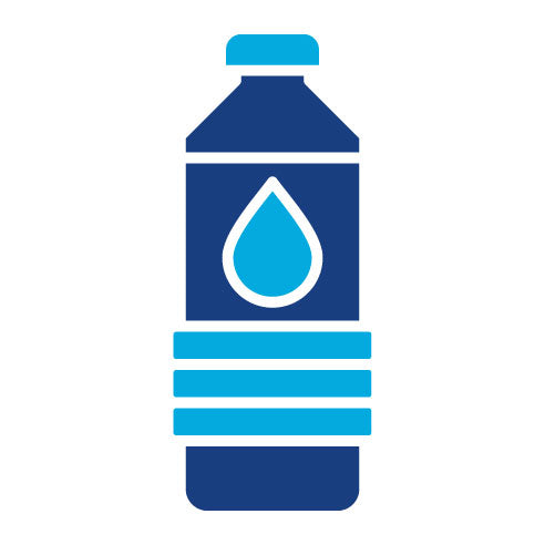 Two Color Water Bottle Glyph Icon