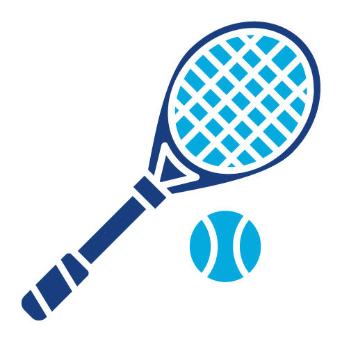 Two Color Tennis Glyph Icon