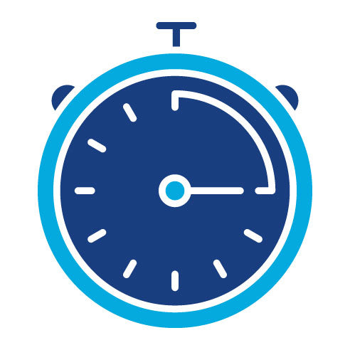 Two Color Chronometer Glyph Icon