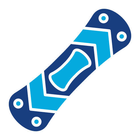 Two Color Sports Snowboard Glyph Icon