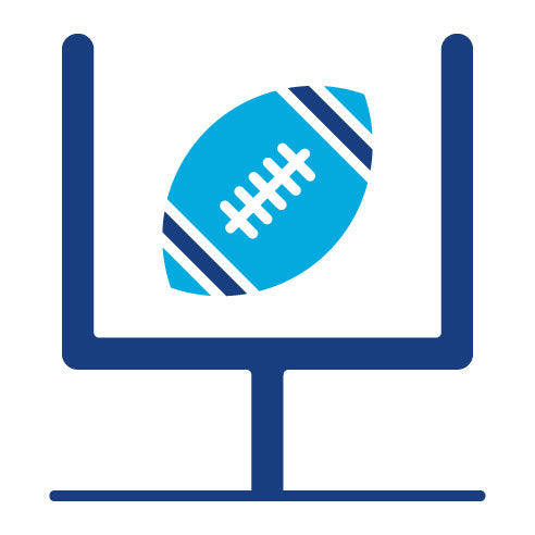 Two Color American Football Glyph Icon