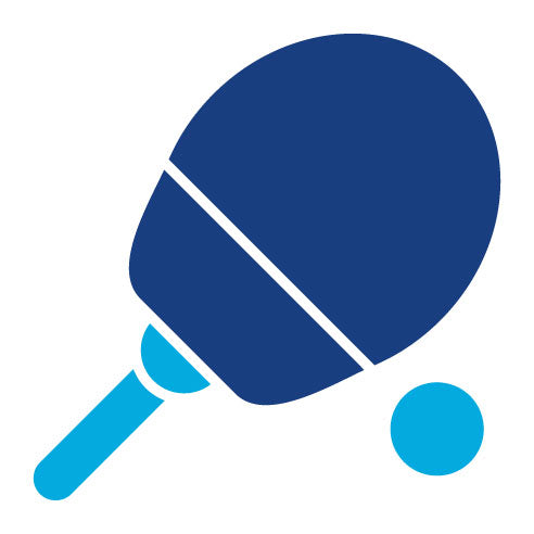 Two Color Table Tennis Glyph Icon