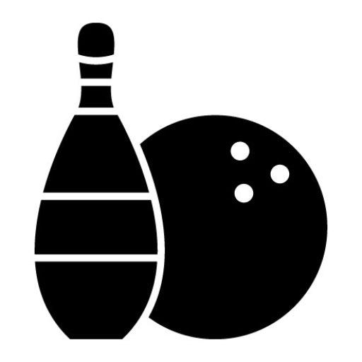 Bowling Glyph Icon | Sports