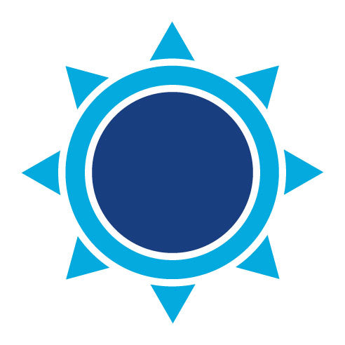 Two Color Sun Glyph Icon