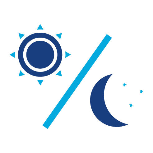 Two Color Day and Night Glyph Icon