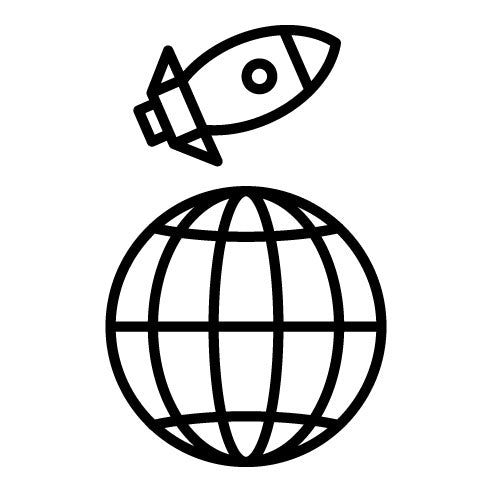 Rocket Earth Icon