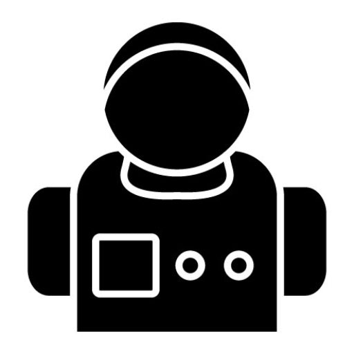 Astronaut Glyph Icon | Space Technology