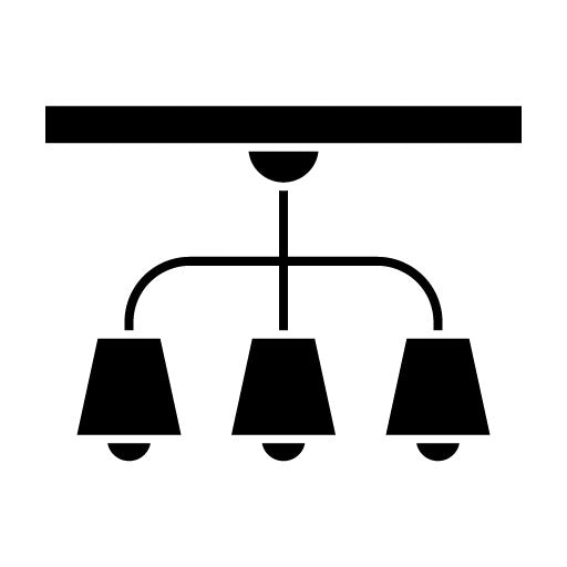 Ceiling Lamp Glyph Icon