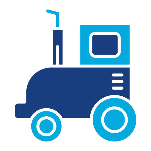 Two Color Buggy Car Glyph Icon