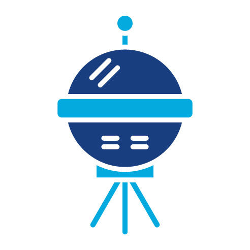 Two Color Space Probe Glyph Icon