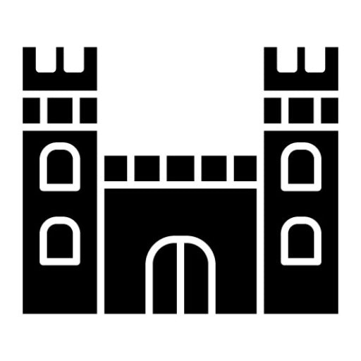 Castle Glyph Icon | Pirate