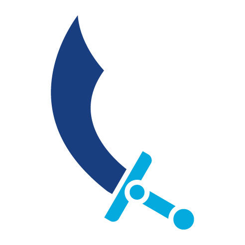 Two Color Swords Glyph Icon