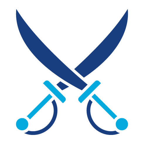 Two Color Pirate Knife Glyph Icon