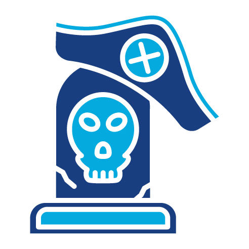 Two Color Pirate Grave Glyph Icon