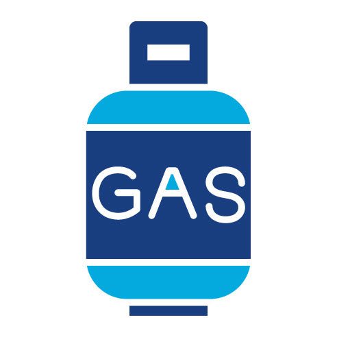 Two Color Gas Cylinders Glyph Icon