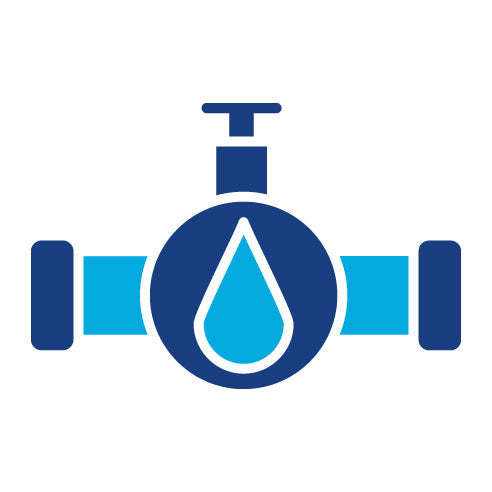 Two Color Industry Pipe Glyph Icon