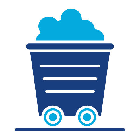 Two Color Industry Wagon Glyph Icon