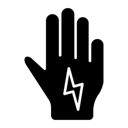 Wired Gloves Glyph Icon | Industrial Process