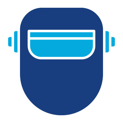 Two Color Welding Mask Glyph Icon