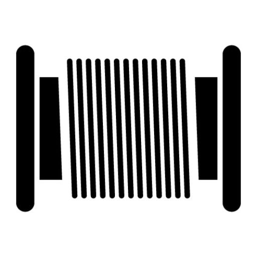 Cable Roll Glyph Icon