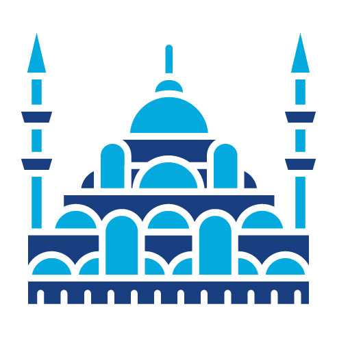 Two Color Istanbul Glyph Icon