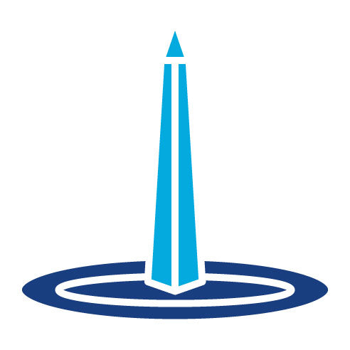 Two Color Obelisk Of Buenos Aires Glyph Icon