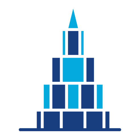 Two Color Burj Khalifa Glyph Icon