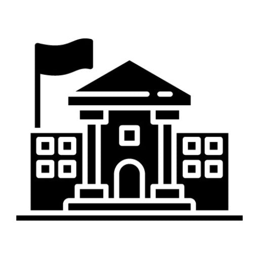 White House Glyph Icon