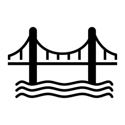Golden Gate Bridge Glyph Icon