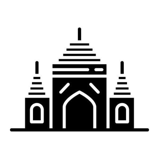 Angkor Wat Glyph Icon