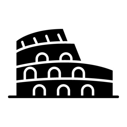 Colosseum Glyph Icon | Landmarks