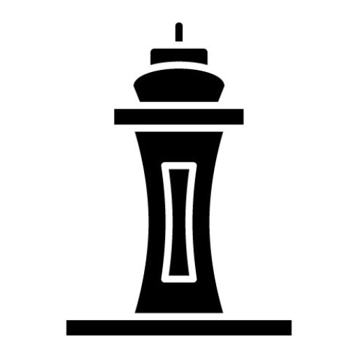Space Needle Glyph Icon