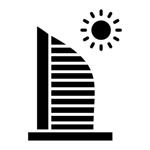 Burj al Arab Glyph Icon