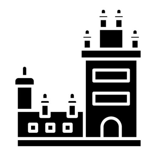Belem Tower Glyph Icon