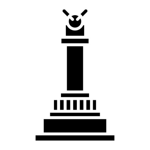 Victory Column Glyph Icon