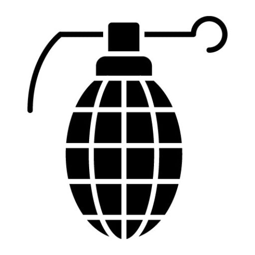 Army Bomb Glyph Icon