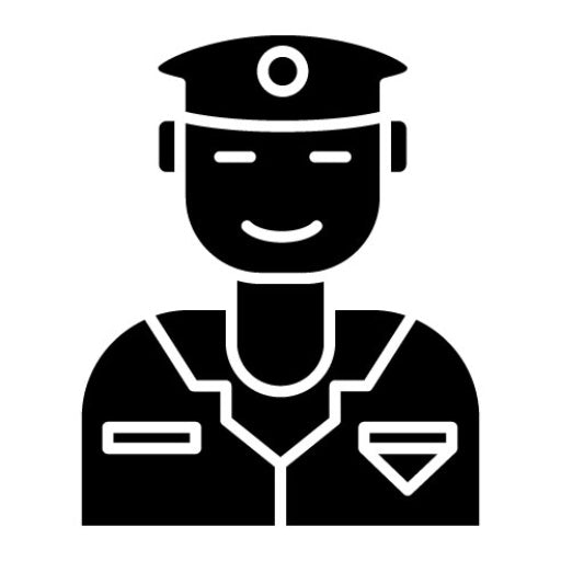 Army Soldier Glyph Icon