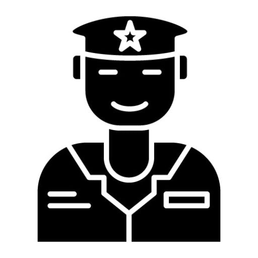 Army Pilot Glyph Icon