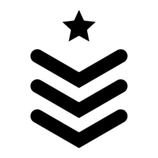 Army Chevron Glyph Icon