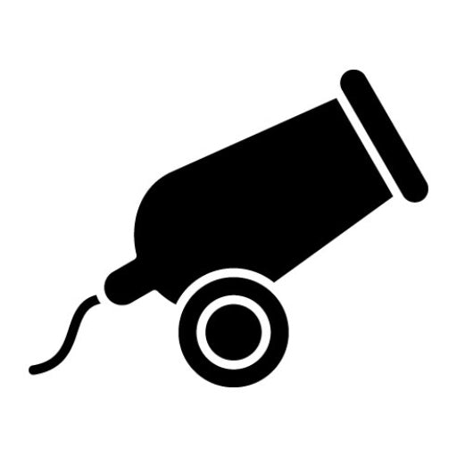 Army Artillery Glyph Icon