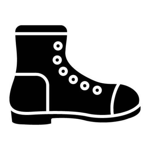 Army Boots Glyph Icon