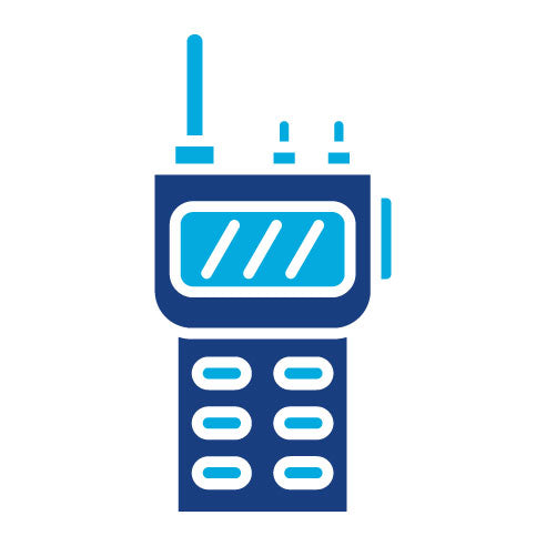 Two Color Walkie Talkie Glyph Icon