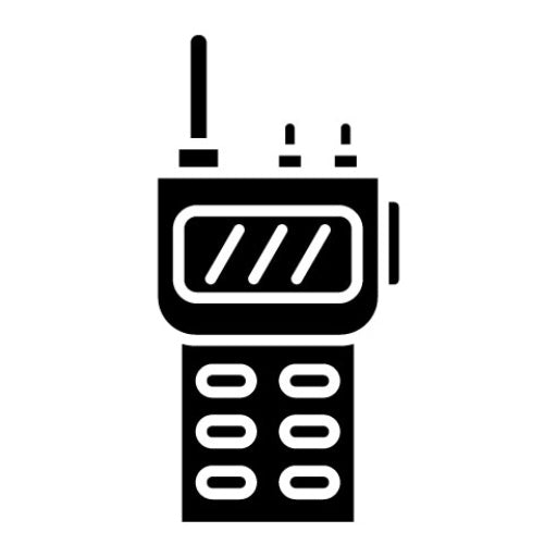 Walkie Talkie Glyph Icon | Military