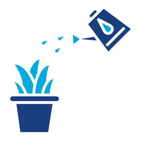 Two Color Watering Plants Glyph Icon