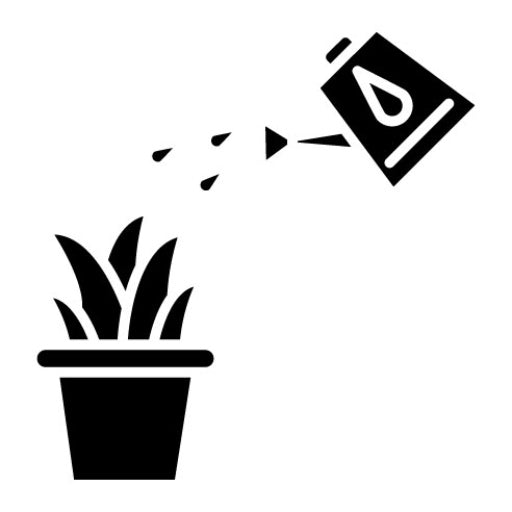Watering Plants Glyph Icon