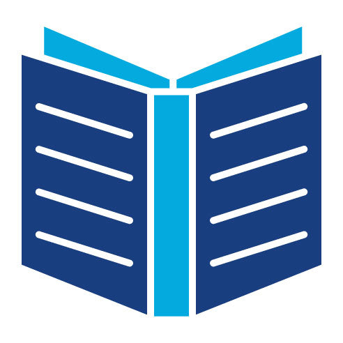 Two Color Open Book Glyph Icon