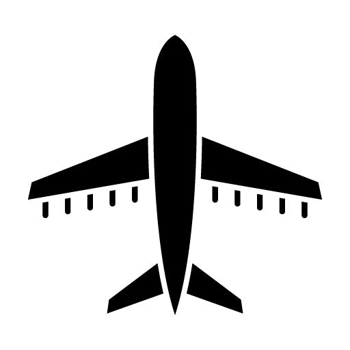 Airplane Glyph Icon