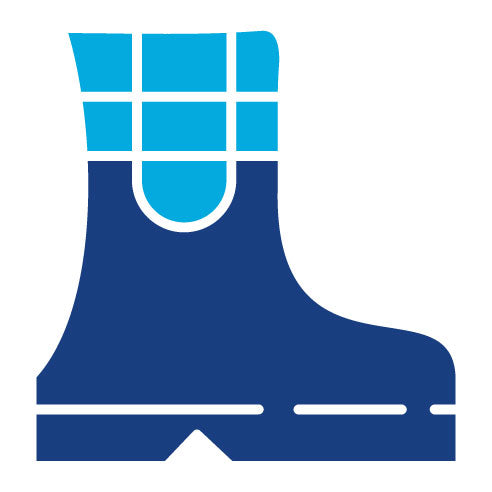 Two Color Spring Boots Glyph Icon