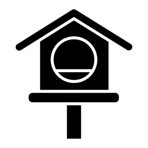 Birds House Glyph Icon